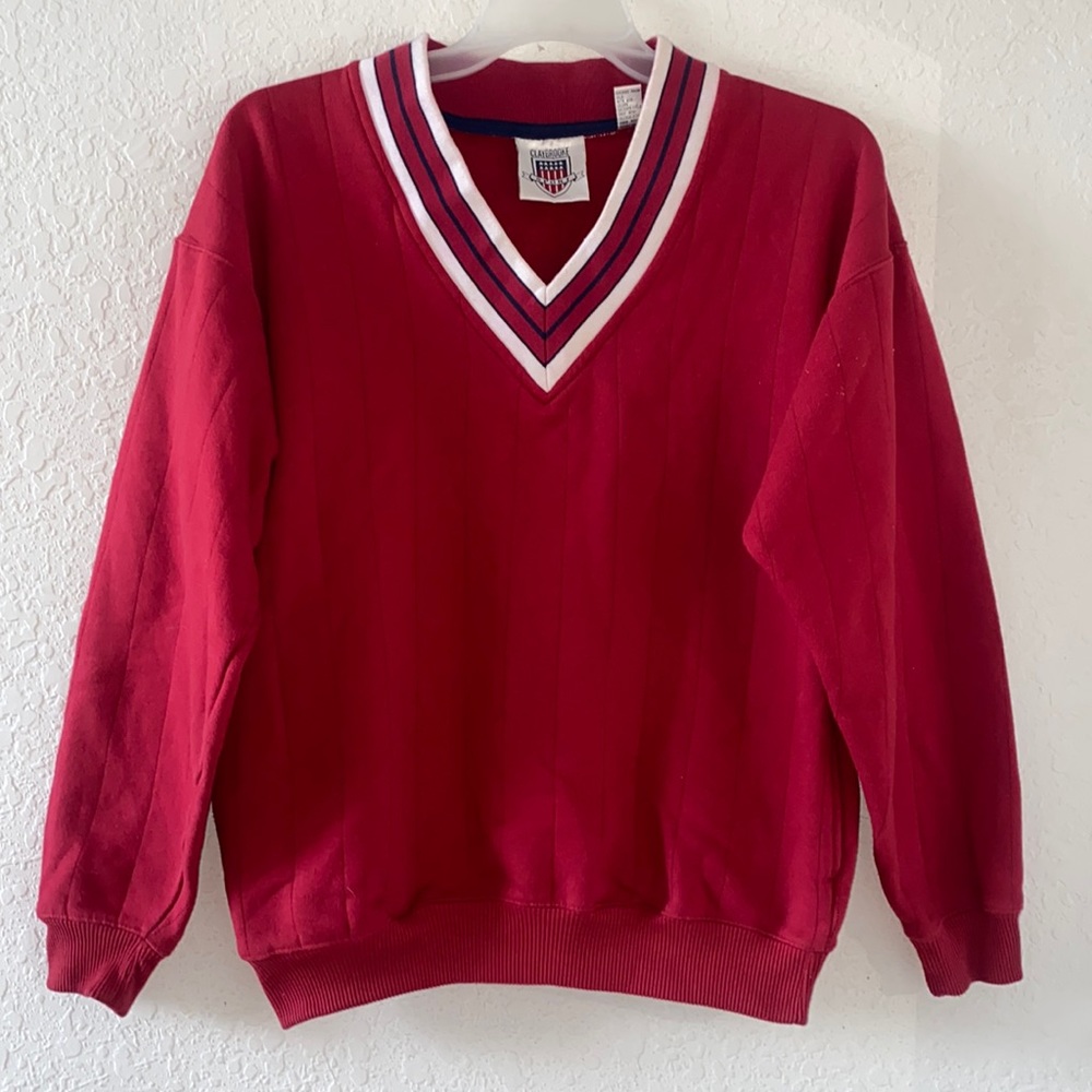 ✅Men Vintage Claybrooke Sport Sweater Size M